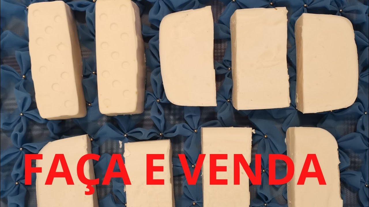 SABAO CASEIRO EM BARRA COM EDTA   PARA VOCE VENDER VAI VENDER MUITO  COM POUCOS INGREDIENTES