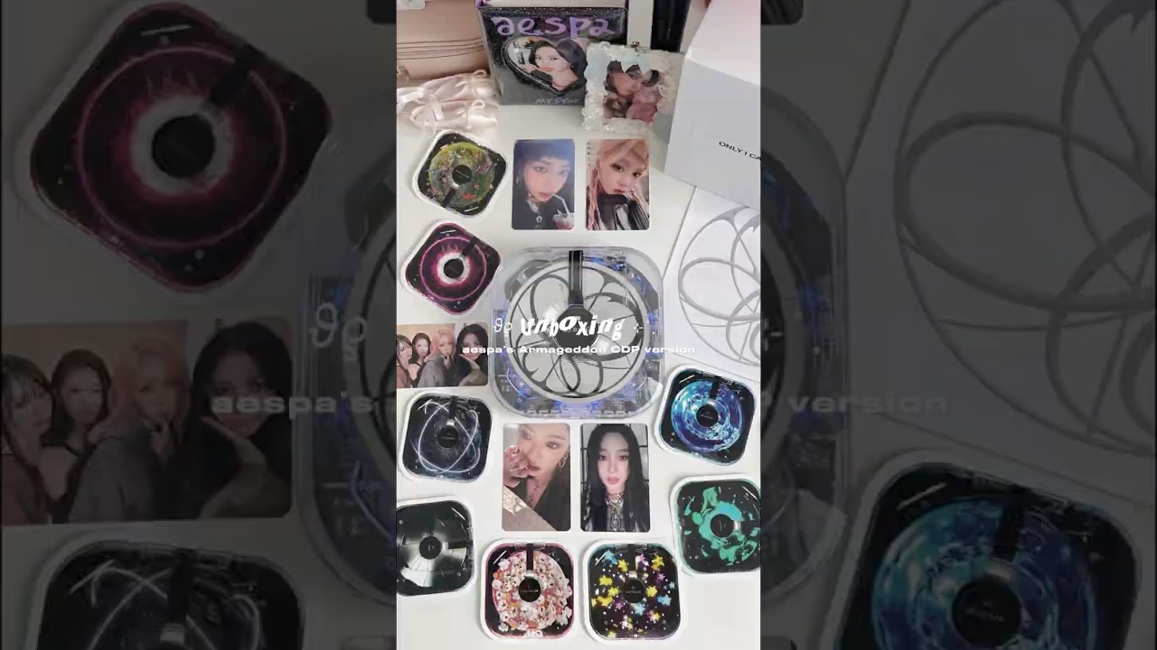 unboxing : aespa Armageddon album CDP version 💿 #kpop #&aelig;spa #armageddon #aespa #cdplayer