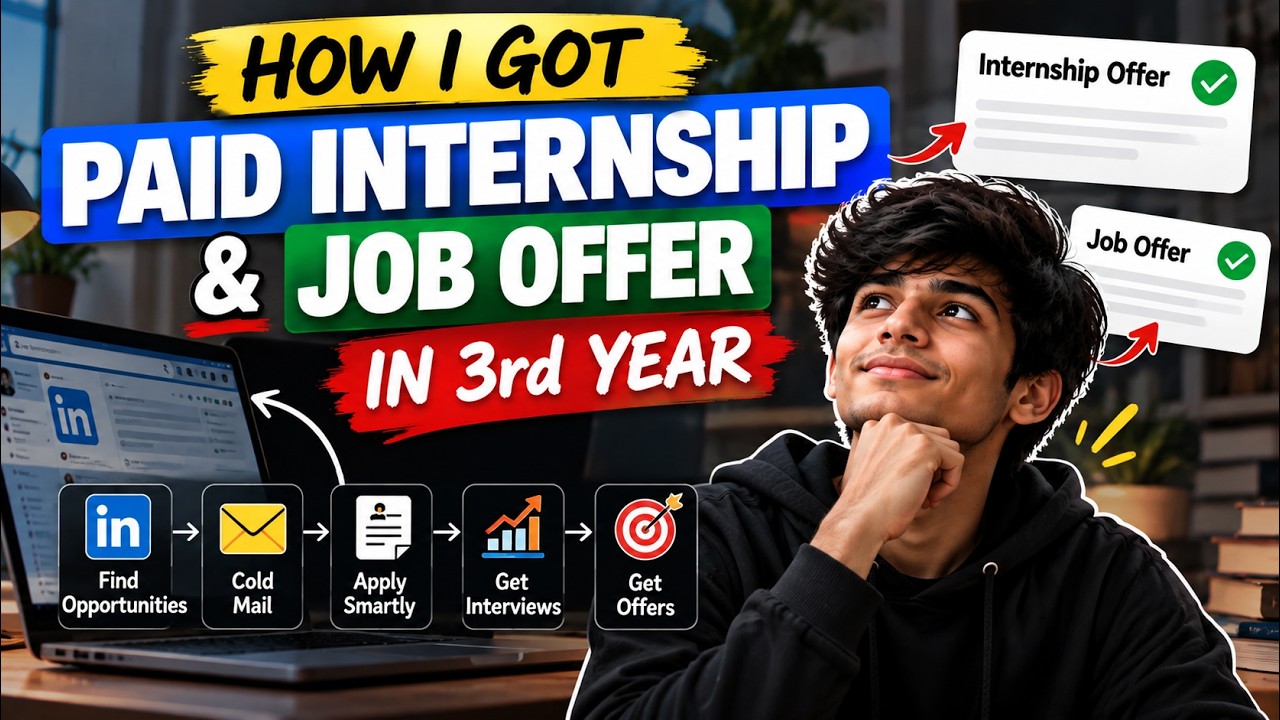 How to Get Off Campus Jobs & Internships in 2026 | LinkedIn + Cold Email Roadmap