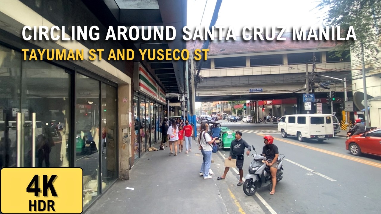 Circling the Tayuman St and Yuseco St at Santa Cruz, Manila in 2026! | 4K HDR