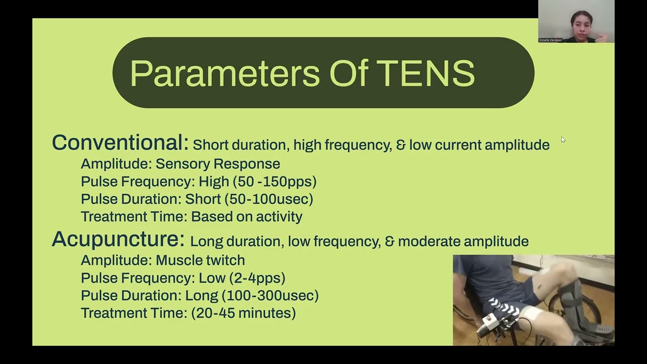 Parameters Of E-STIM