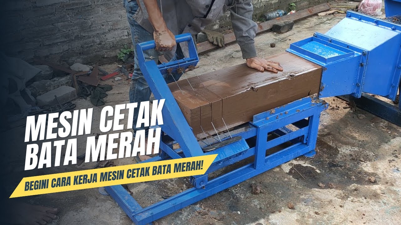 Uji Coba Mesin Cetak Bata Merah – Produksi 500 Bata per Jam!