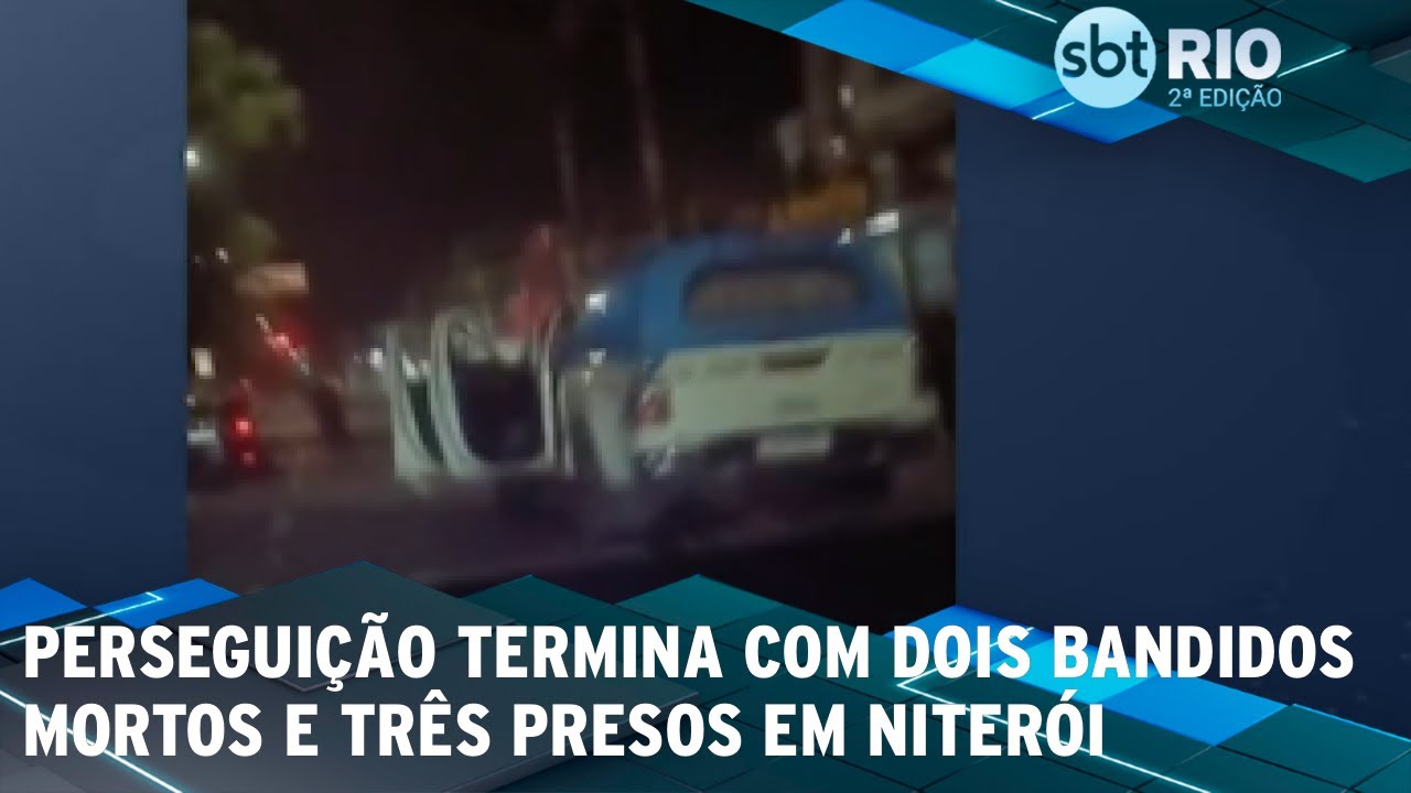 Perseguição termina com dois bandidos mortos e três presos em Niterói