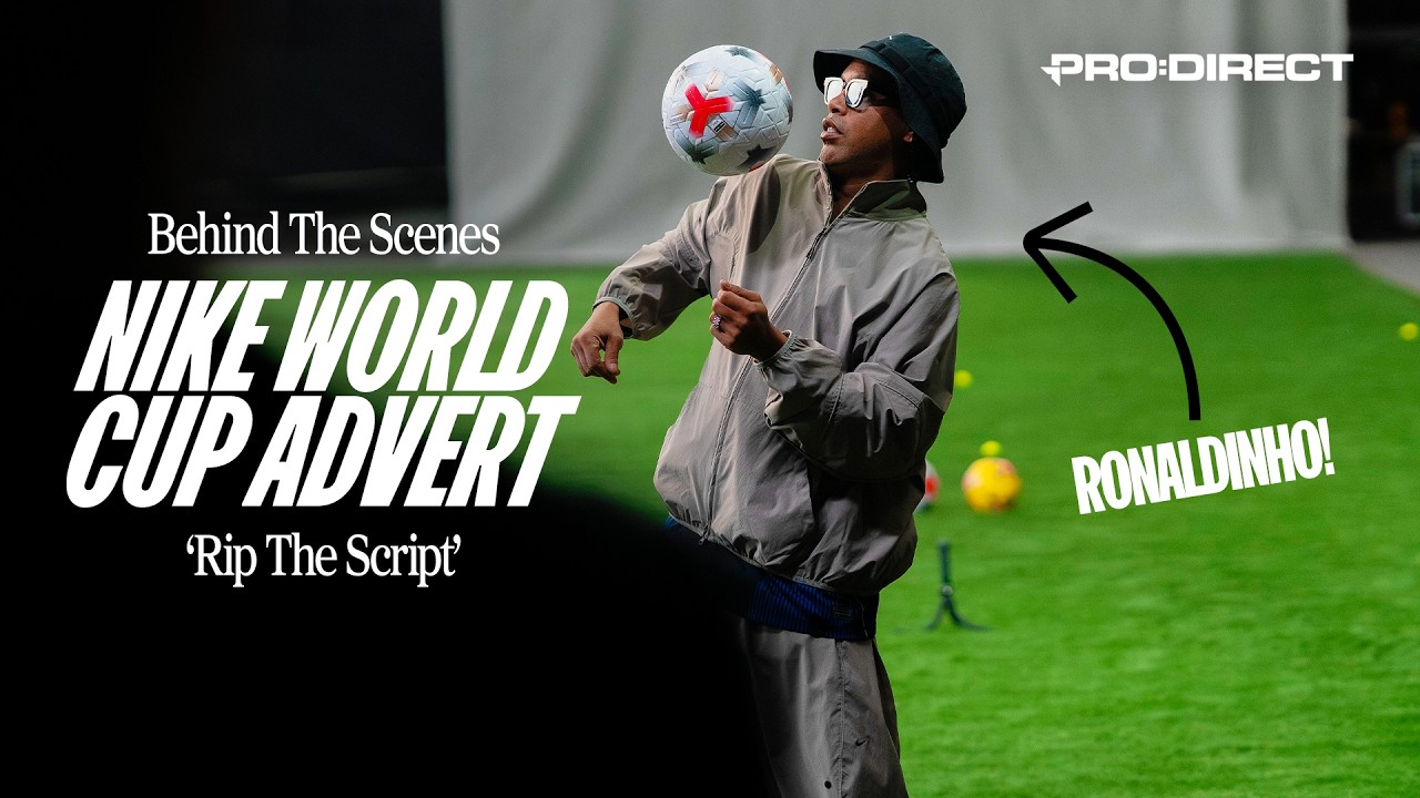 We Went BEHIND THE SCENES at Nike's WORLD CUP Advert | Rip The Script ft. Ronaldinho, Estevao, Adams