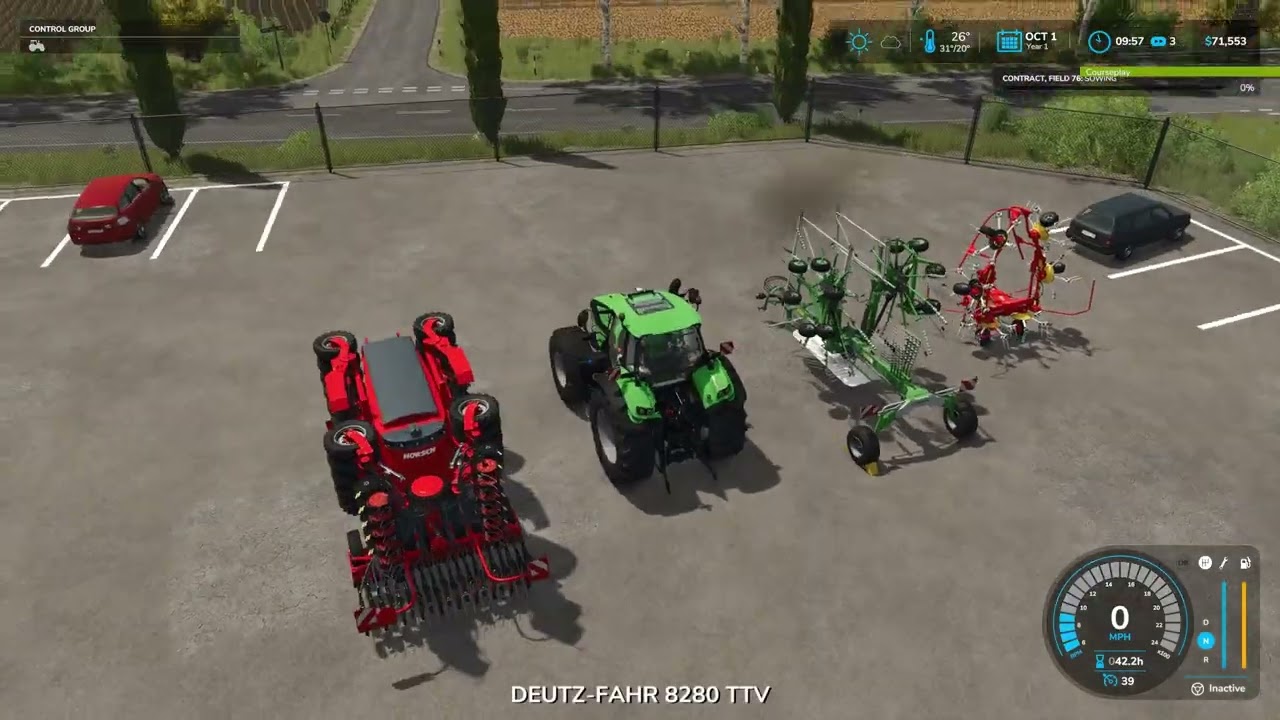 Fs 25 Timelapse Farming in Tuscany Ep 5 October is here !!!!Contracts and we have a problem !!