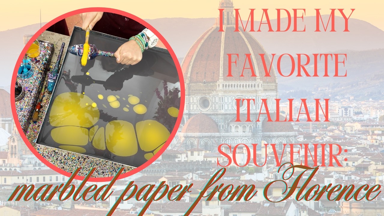 Discover FLORENCE's Hidden Gem: Paper Marbling WORKSHOP Experience!