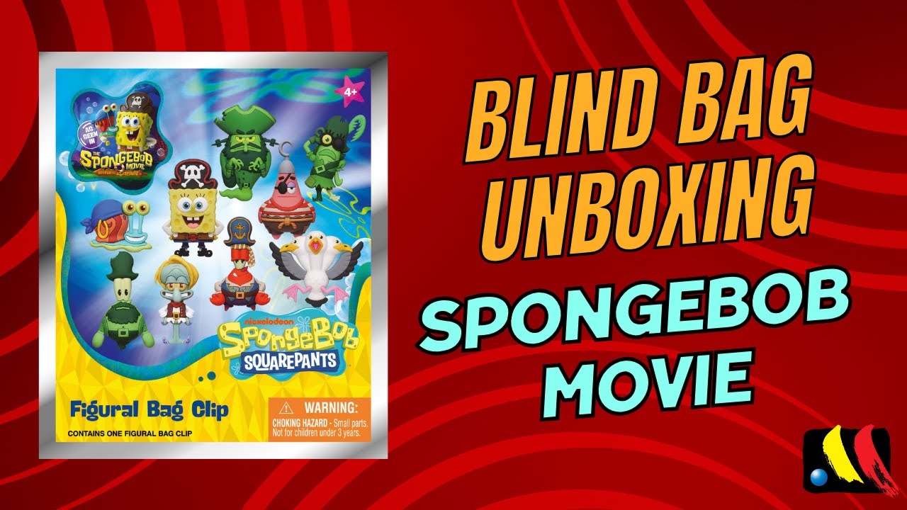 SpongeBob Movie Bag Clip Blind Bag - Full Unboxing - Monogram International Inc.
