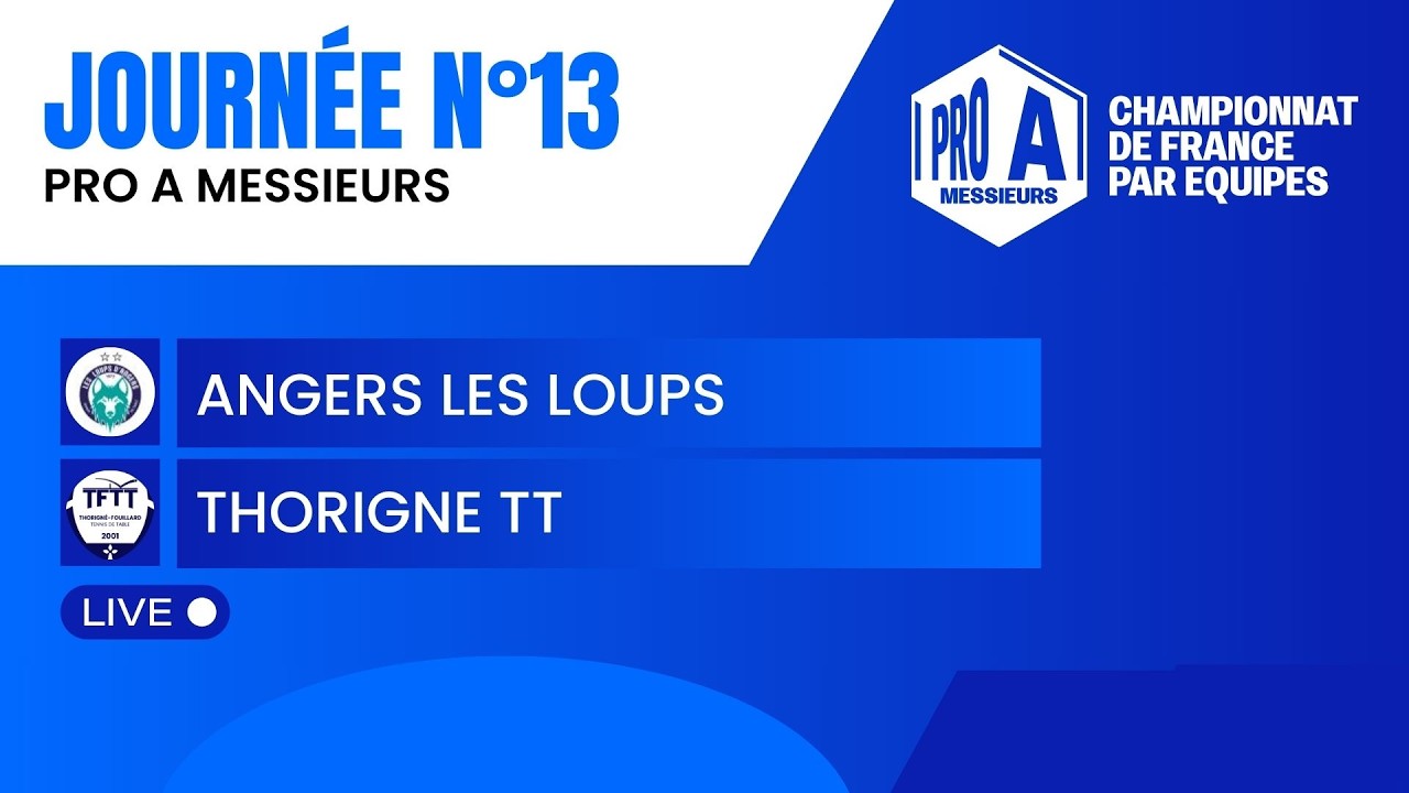 PRO A MESSIEURS | J13 | ANGERS LES LOUPS vs THORIGNE TT