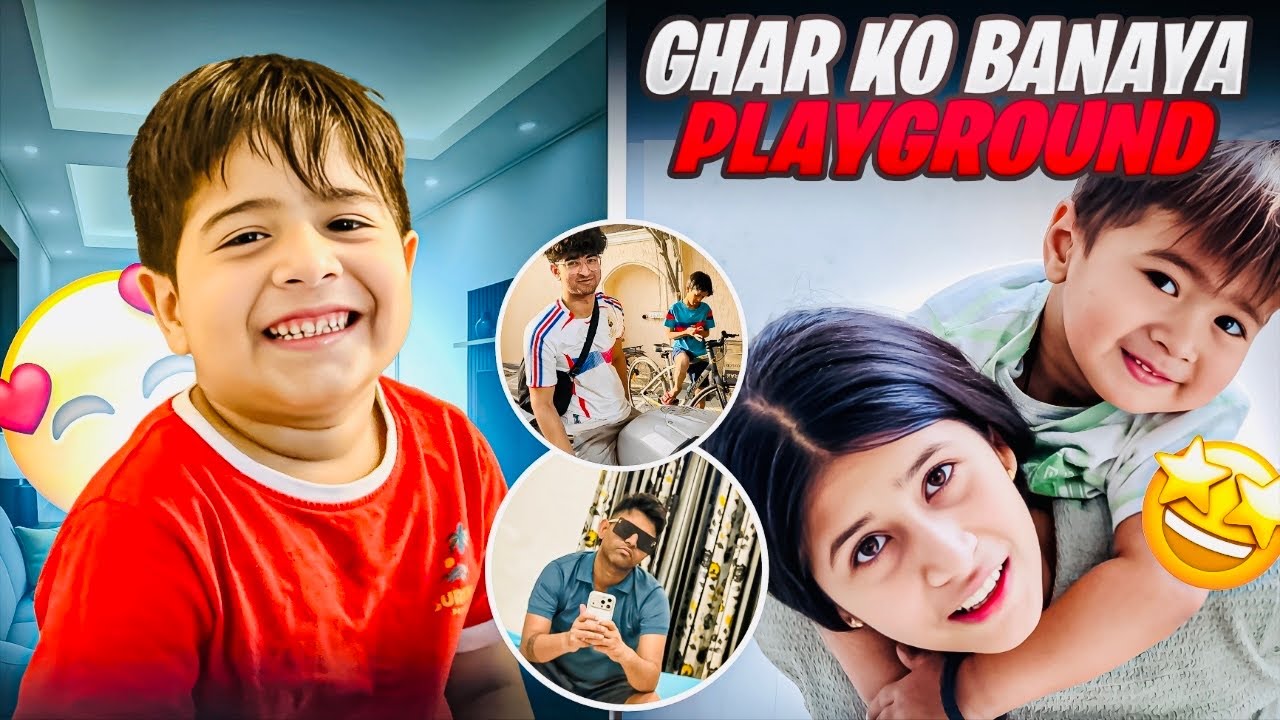 POORA GHAR PLAYGROUND BANA DIYA! 😍 (Bachon ki Mauj)|| Daksh0008