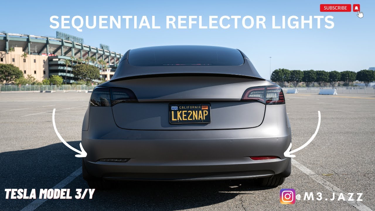 Как установить последовательные рефлекторные фары Tesla Model 3
