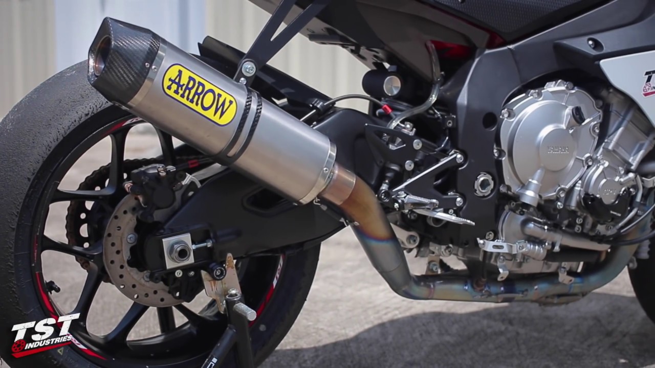 Complete Soundcheck : 2015+ Yamaha YZF-R1 Arrow Exhaust lineup by TST Industries