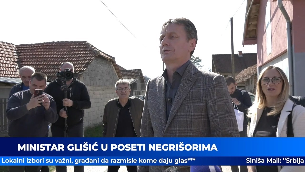 NAJNOVIJA VEST 12.3.2026. Ministar Glišić u poseti Negrišorima