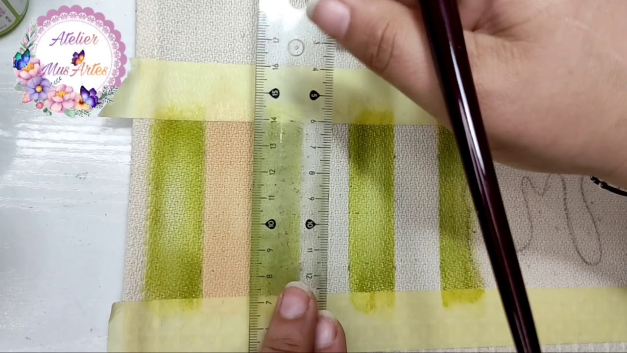 Como pintar fundo com listras sem Stencil
