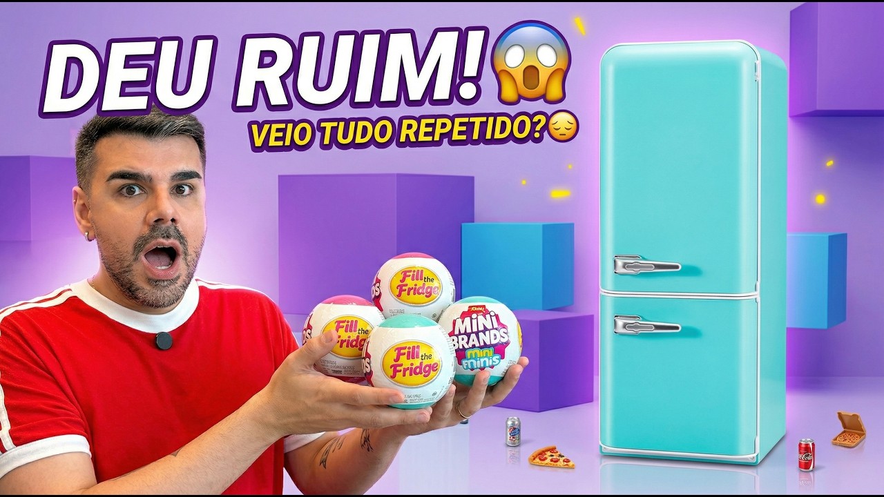 ENCHENDO A MINI GELADEIRA MINI BRANDS + ABRINDO BOLOTAS SURPRESA! Parte 2 - Titi Fabri