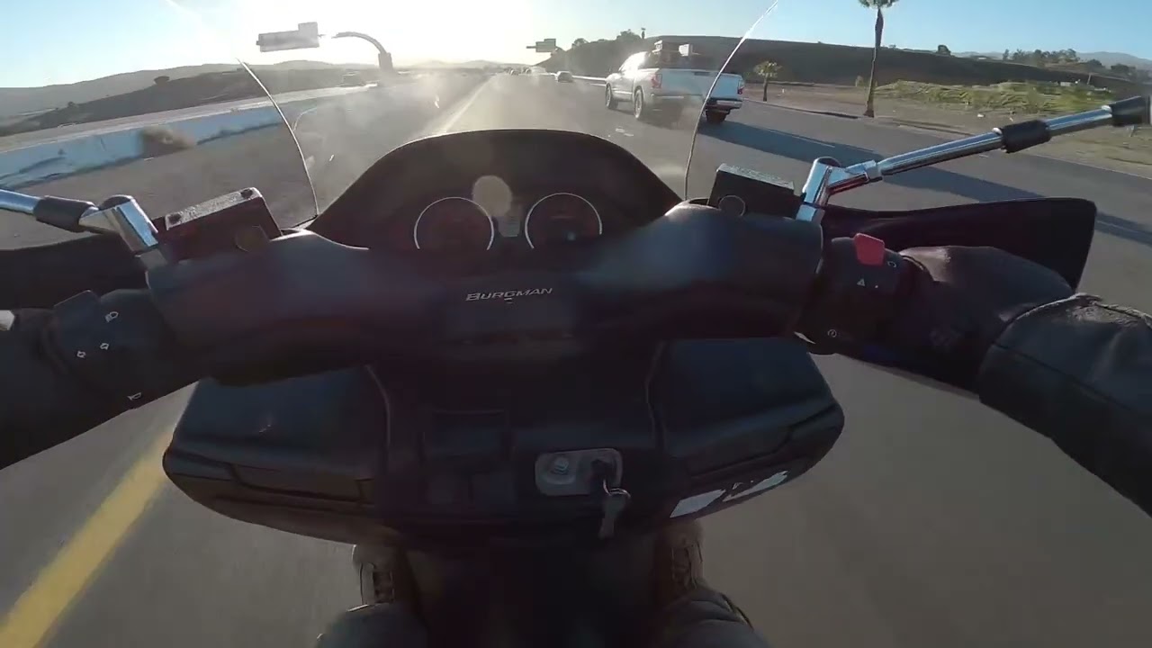 Suzuki Burgman 400 on the highway