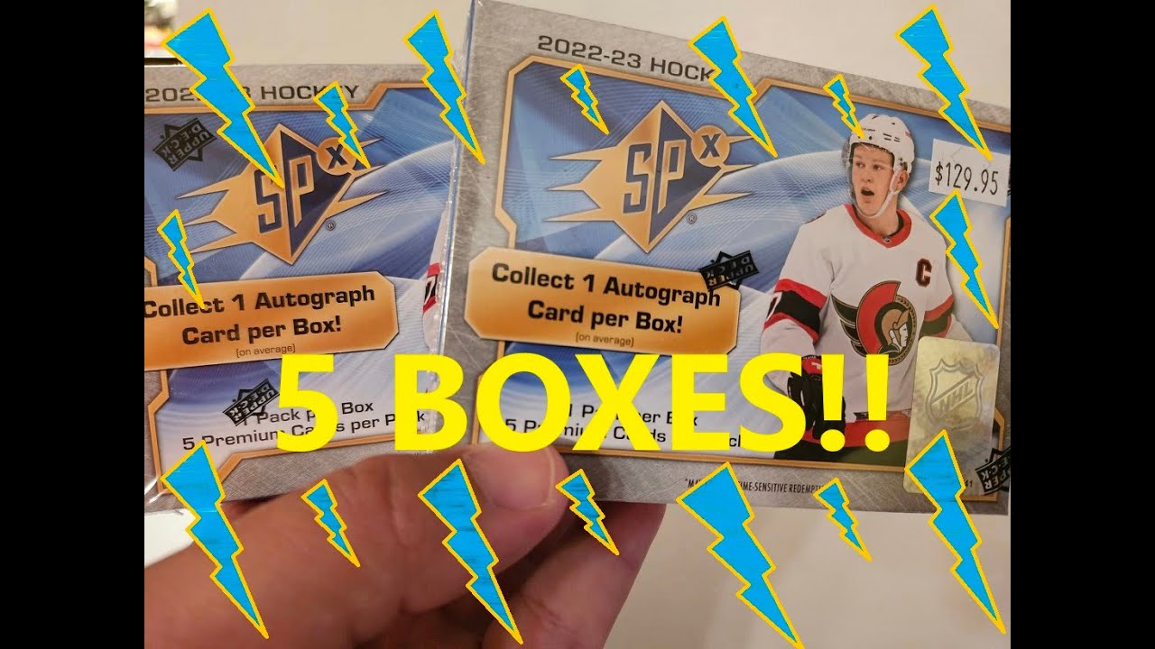 5 Boxes of 2022-23 SPx Hockey!!!!!