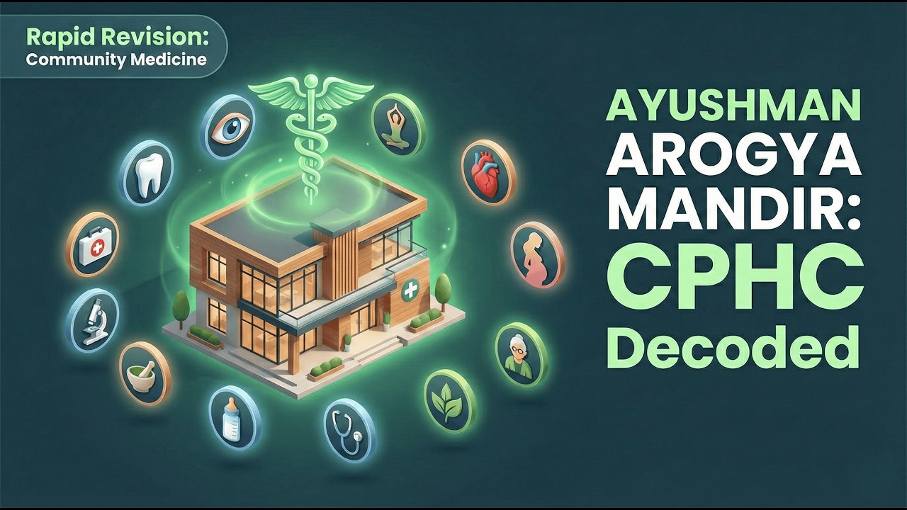 Aayushman Arogya Mandir: HWC Updates & CPHC for NEET PG 2026 / INICET