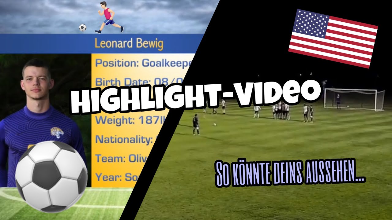 Highlight-Video für ein Sport-Stipendium in Amerika | So könnte es aussehen