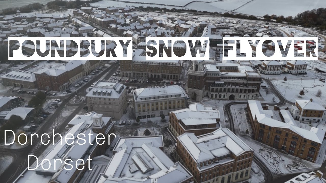 Snow in Poundbury Dorchester Flyover 21/11/2024