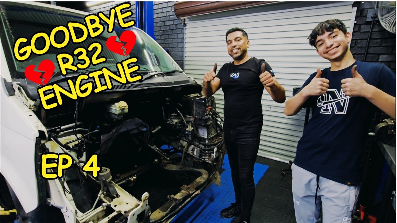 VW caravelle T5 R32 engine removal. Ep 4