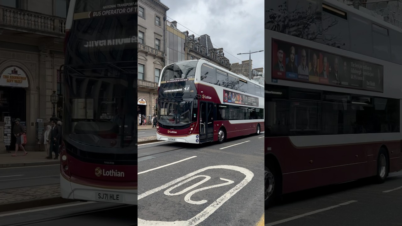 Lothian Buses Service 37 to Silverknowes Bus 688 on Princes Street #lothianbuses