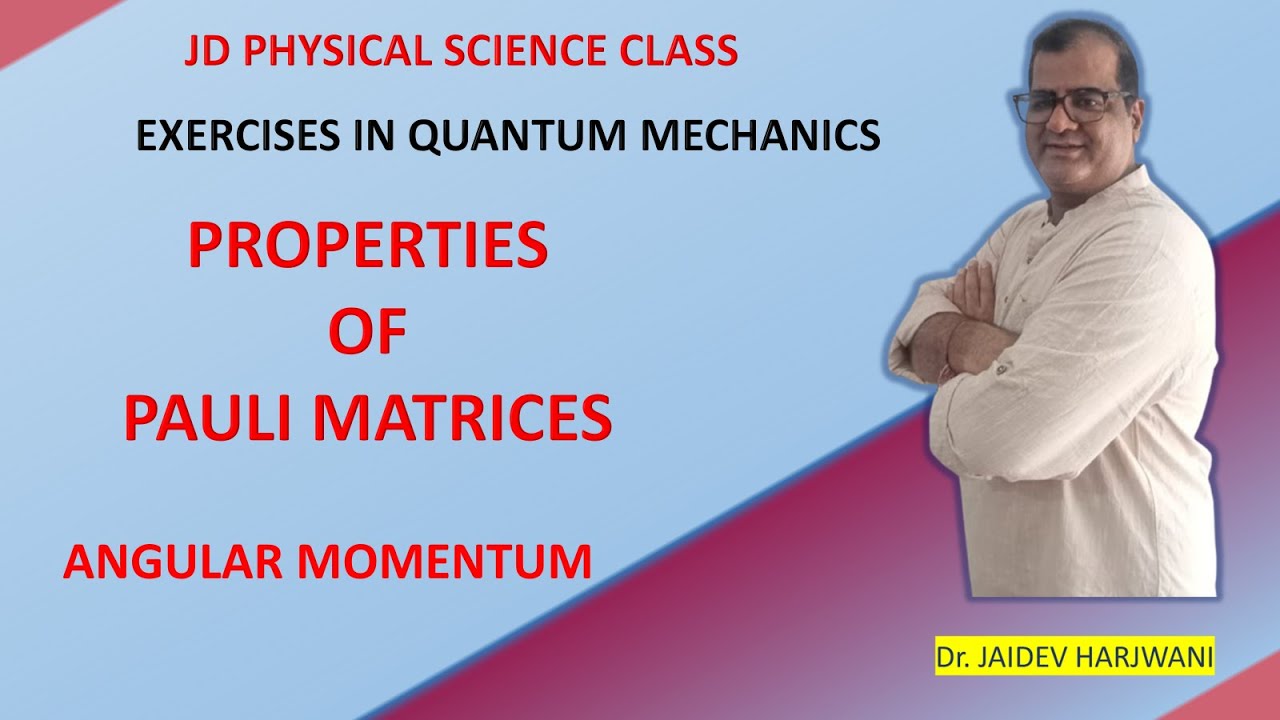 PROPERTIES OF SPIN1/2 PAULI MATRICES