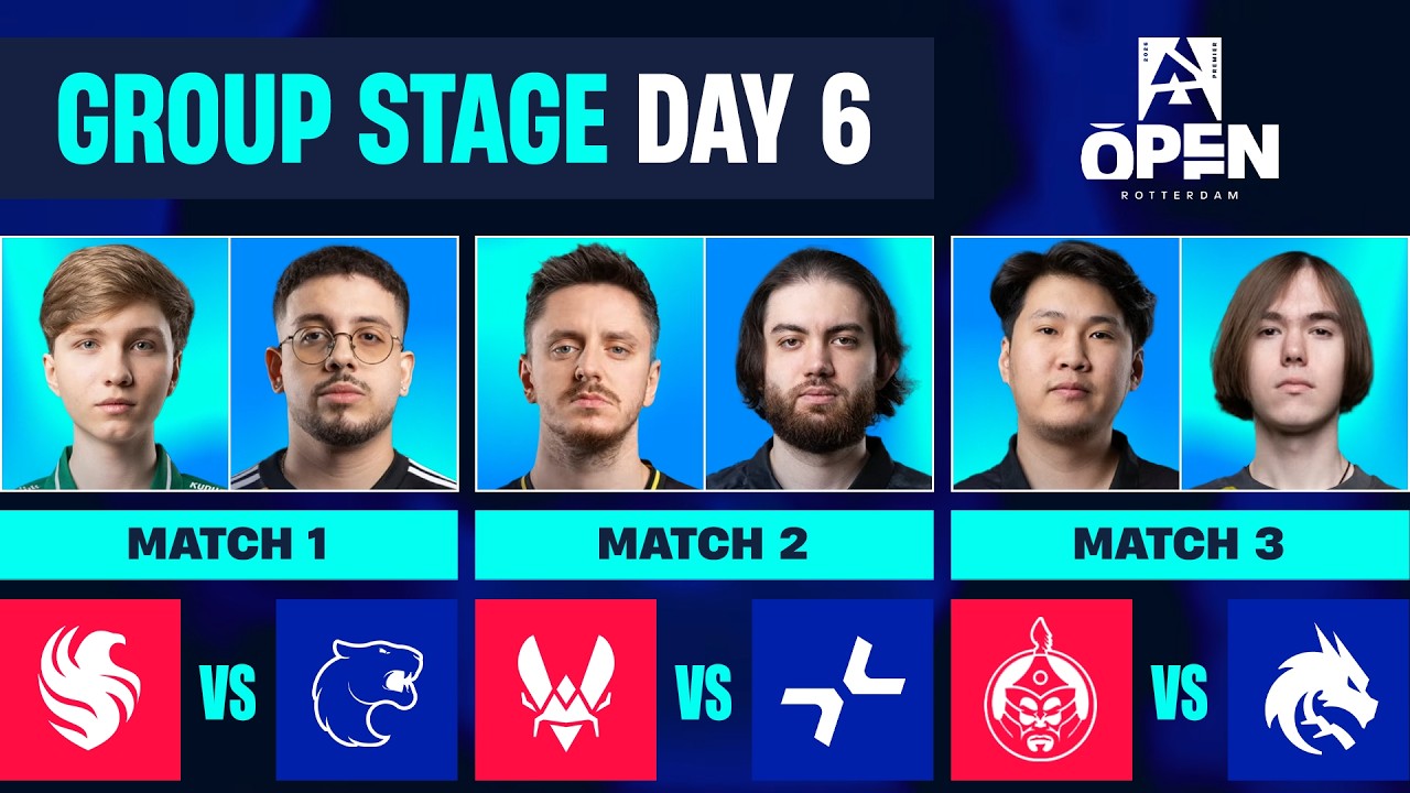 [RU] BLAST Open Rotterdam 2026 (Group Stage) | Falcons vs FURIA | PARIVISION vs Vitality