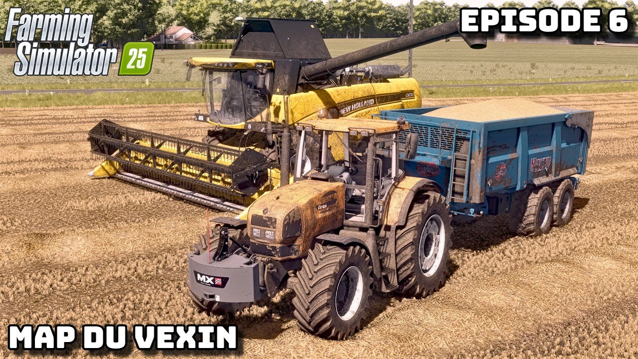 🌾🚜 RAMASSAGE DU FOIN & DÉBUT DES MOISSONS DE BLÉ ! 🌾🔥 | Episode 6  | FS25