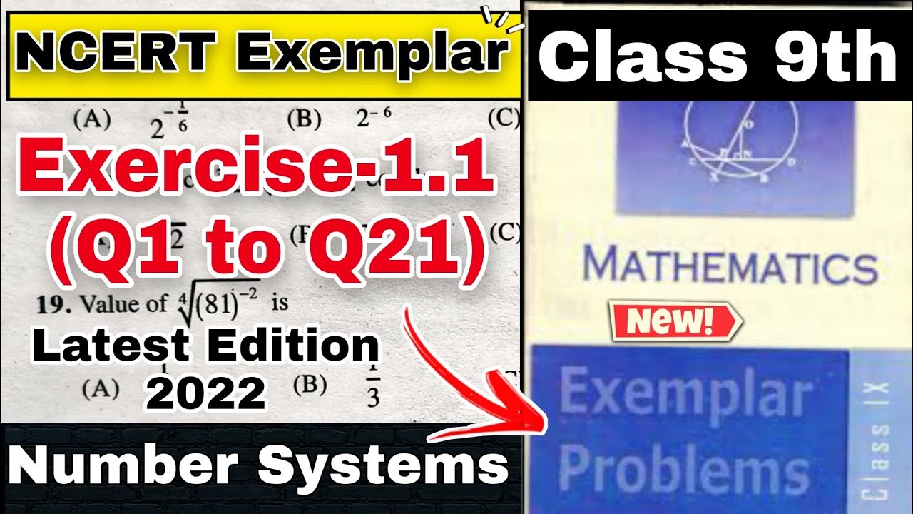 NCERT Exemplar Class 9 Maths  Exercise 1.1 ( Q1 to Q21 ) Solutions of  Chapter 1 Number Systems