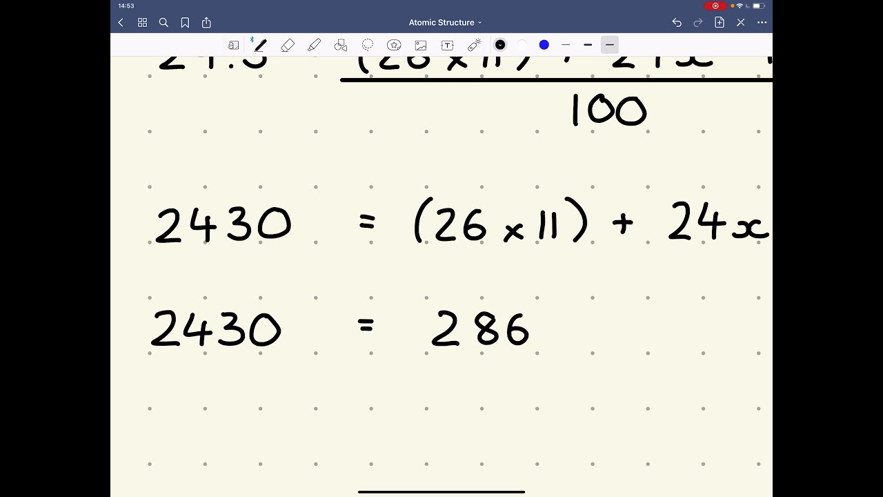 AQA Calculating % Abundances