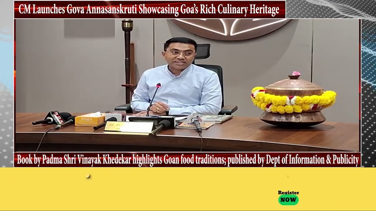 CM Launches Gova Annasanskruti Showcasing Goa’s Rich Culinary Heritage
