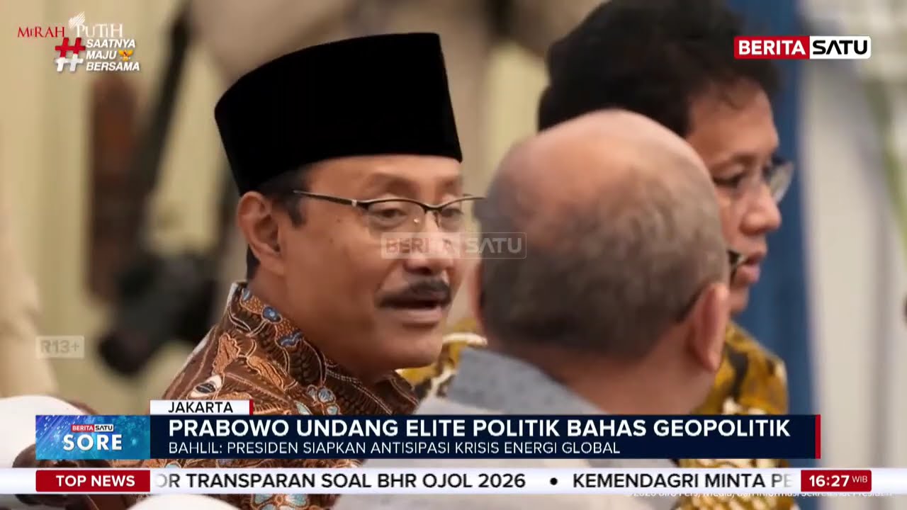 Presiden Prabowo Undang Elite Politik di Istana Bahas Isu Geopolitik #Beritasatu