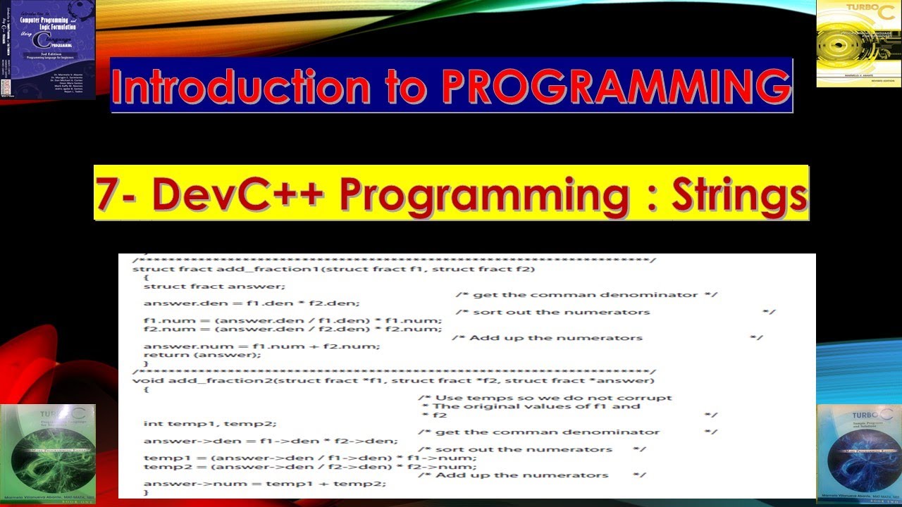 DevC++ Programming : Strings