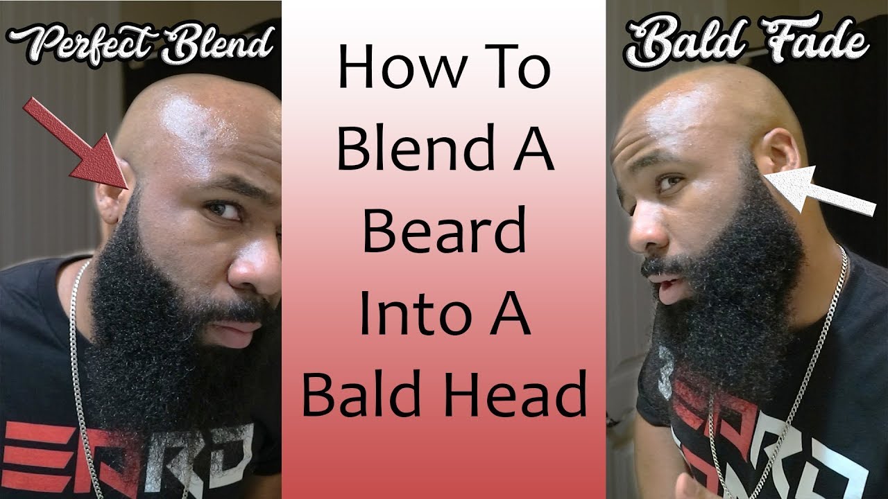 Как сделать бороду плавно переходящей в лысину | Bald Fade