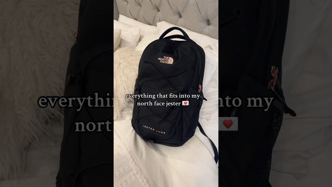everything that fits in my north face jester! 💌 #ytshorts #shorts #fyp  #backtoschool  #northface