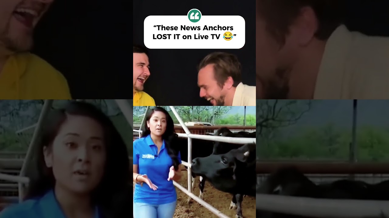 Funniest News Anchor Bloopers Caught Live 😂 | They Couldn&rsquo;t Stop Laughing #funnyusa #youtubeshorts