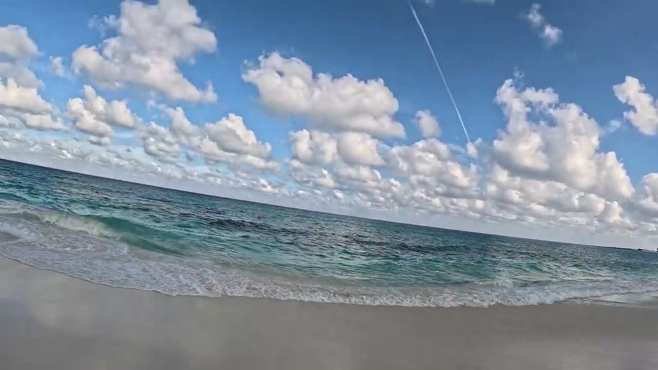 Royal Beach Club, Party Cove to Chill Beach Walk-Through, Early Morning, Nassau Bahamas