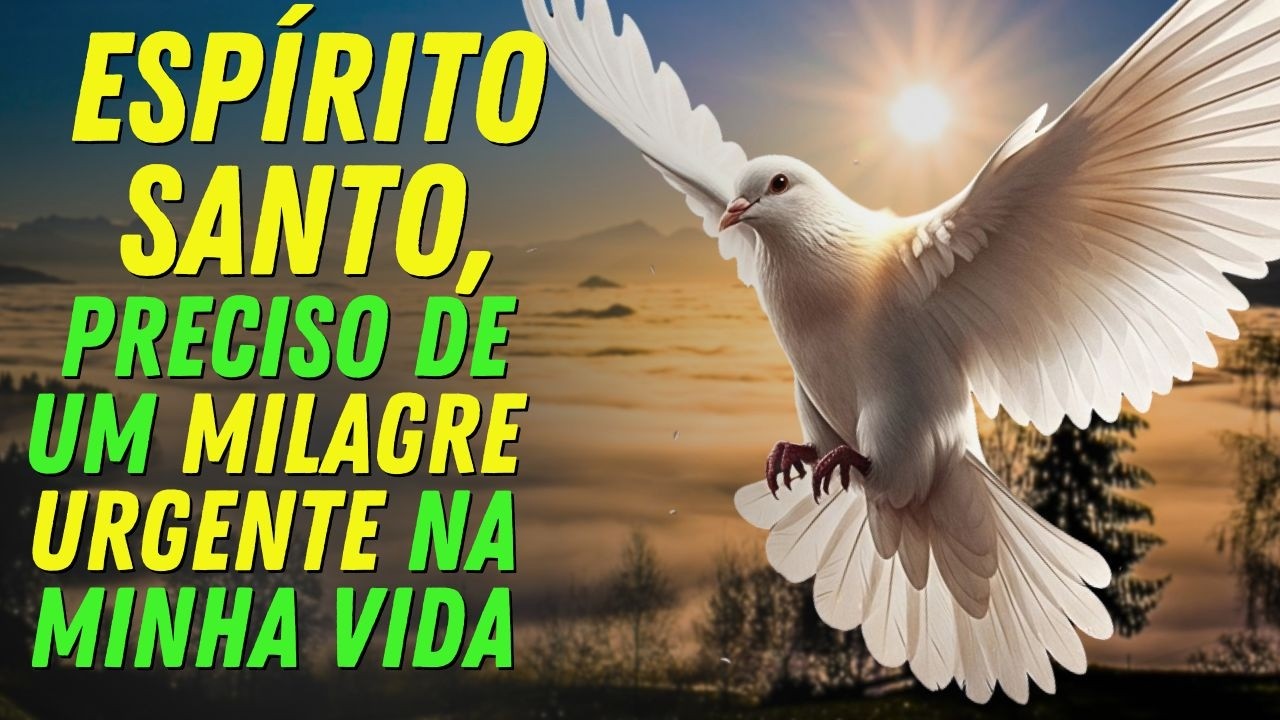 Espírito Santo, Faz Um MILAGRE Urgente Na Minha Vida – EU PRECISO DE TI AGORA