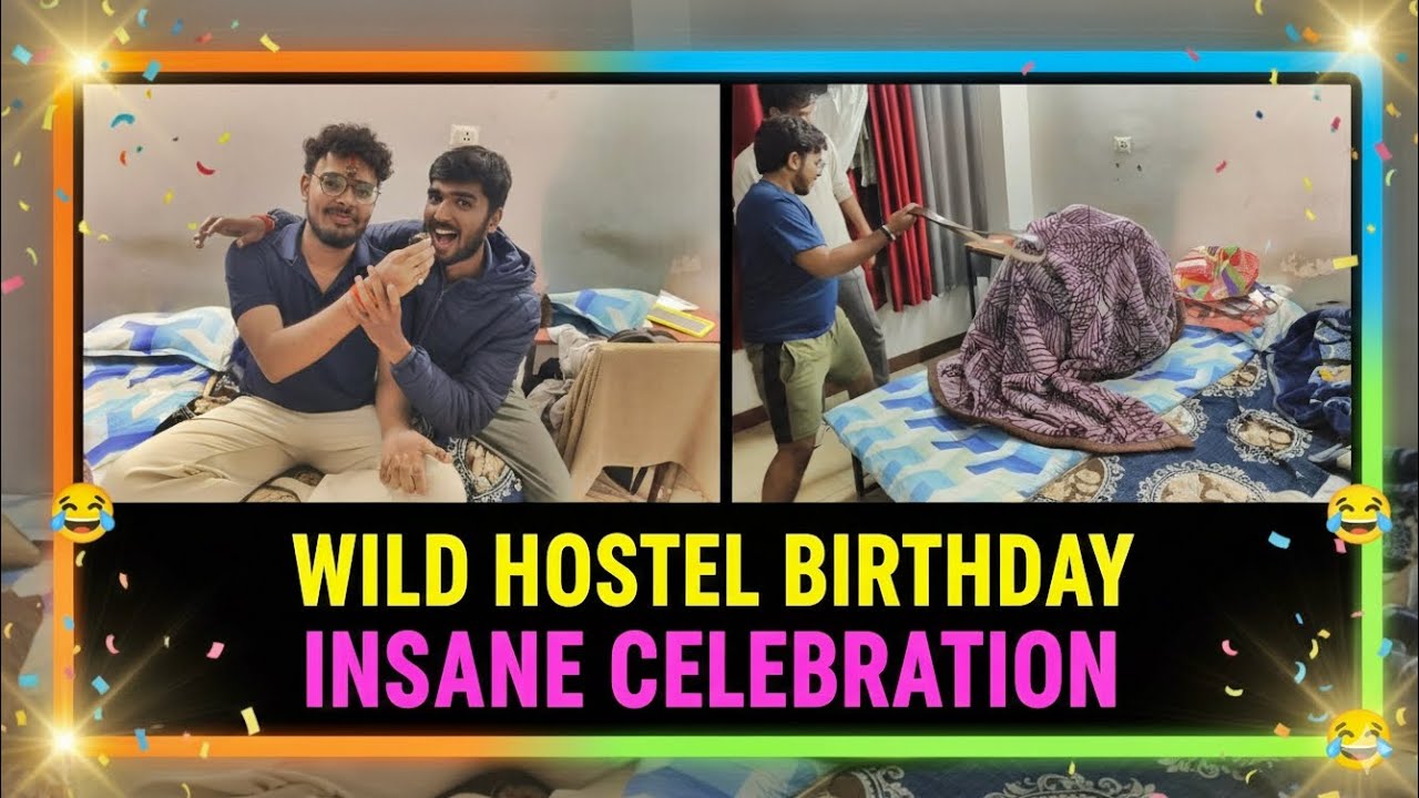 HOSTEL BIRTHDAY GONE WRONG! 😱 (The madness is real)#HostelBirthday#DesiHostel#Birthday#CollegeLife