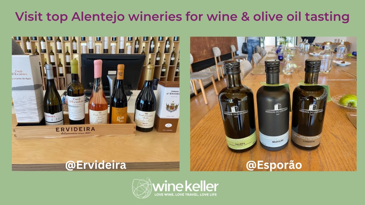 Visit top Alentejo wine & olive oil producers - Ervideira and Esporão