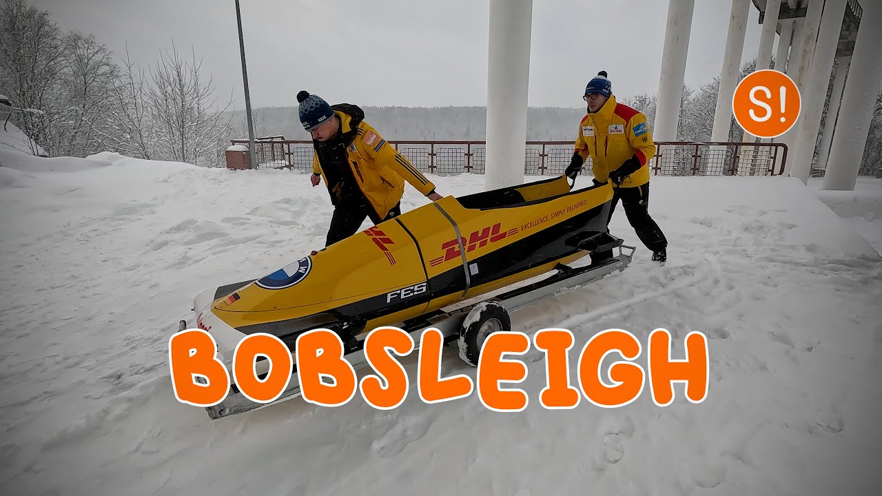 Bobsleigh track in Sigulda | German National team training