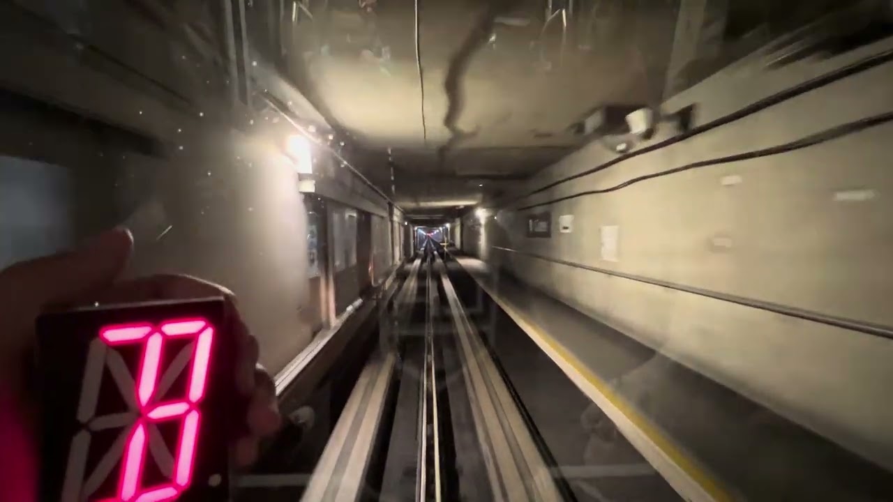 EPIC HUMMING MOTOR! Denver Airport Train - Main Terminal To C Gates