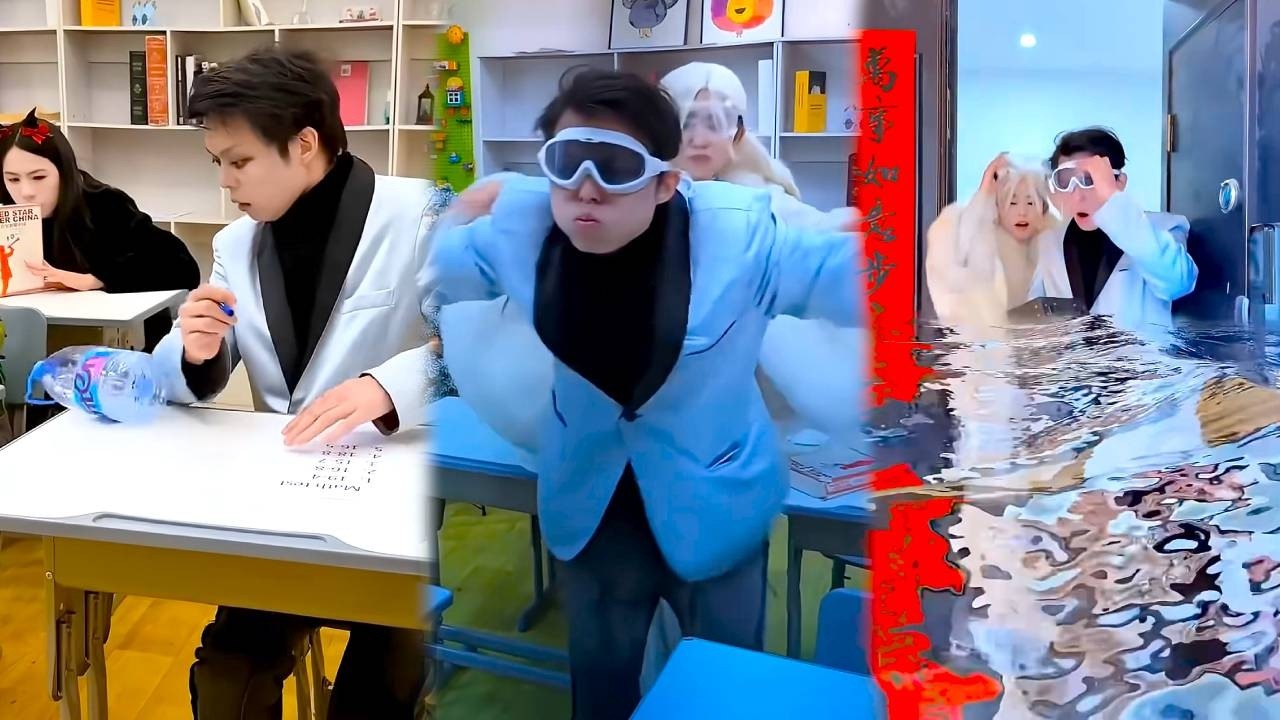 That Silly Clown Knocked Over The Water Bottle, And Everyone Got Flooded!