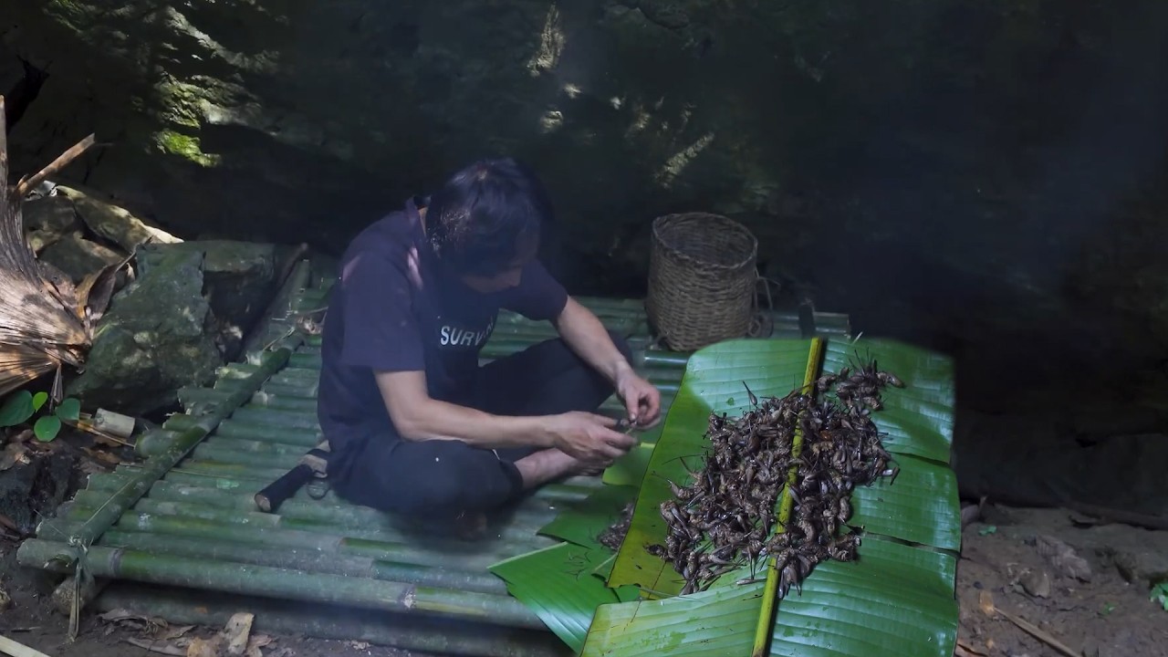 Living on a Rocky Cliff Foraging Rambutans and Hunting Small Game