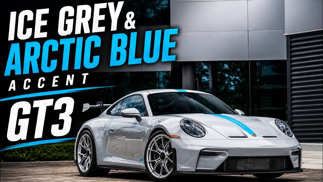 New 2026 Porsche 911 GT3 | Ice Grey - Arctic Blue | Walk Around | 