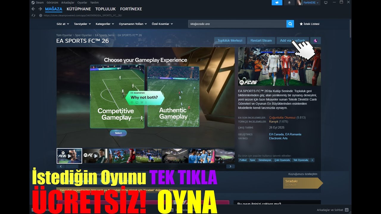 TEK TIKLA İSTEDİĞİN OYUNU &Uuml;CRETSİZ OYNA! 2025 G&Uuml;NCEL!