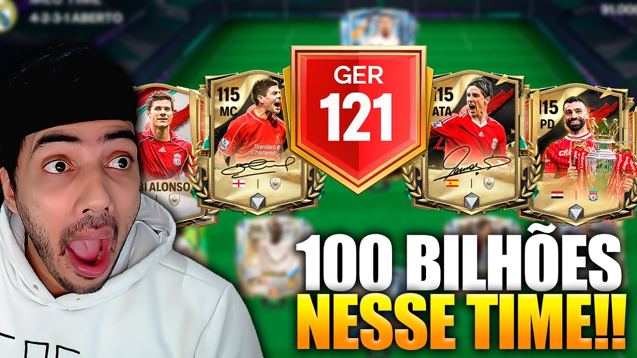 GER 121 DESBLOQUEADO! MEU NOVO TIME no FC MOBILE! 🚨 *4 CARTAS GER 115*