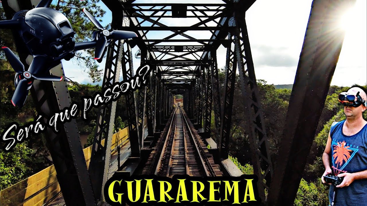 PONTE FÉRREA em GUARAREMA SP - dji FPV!