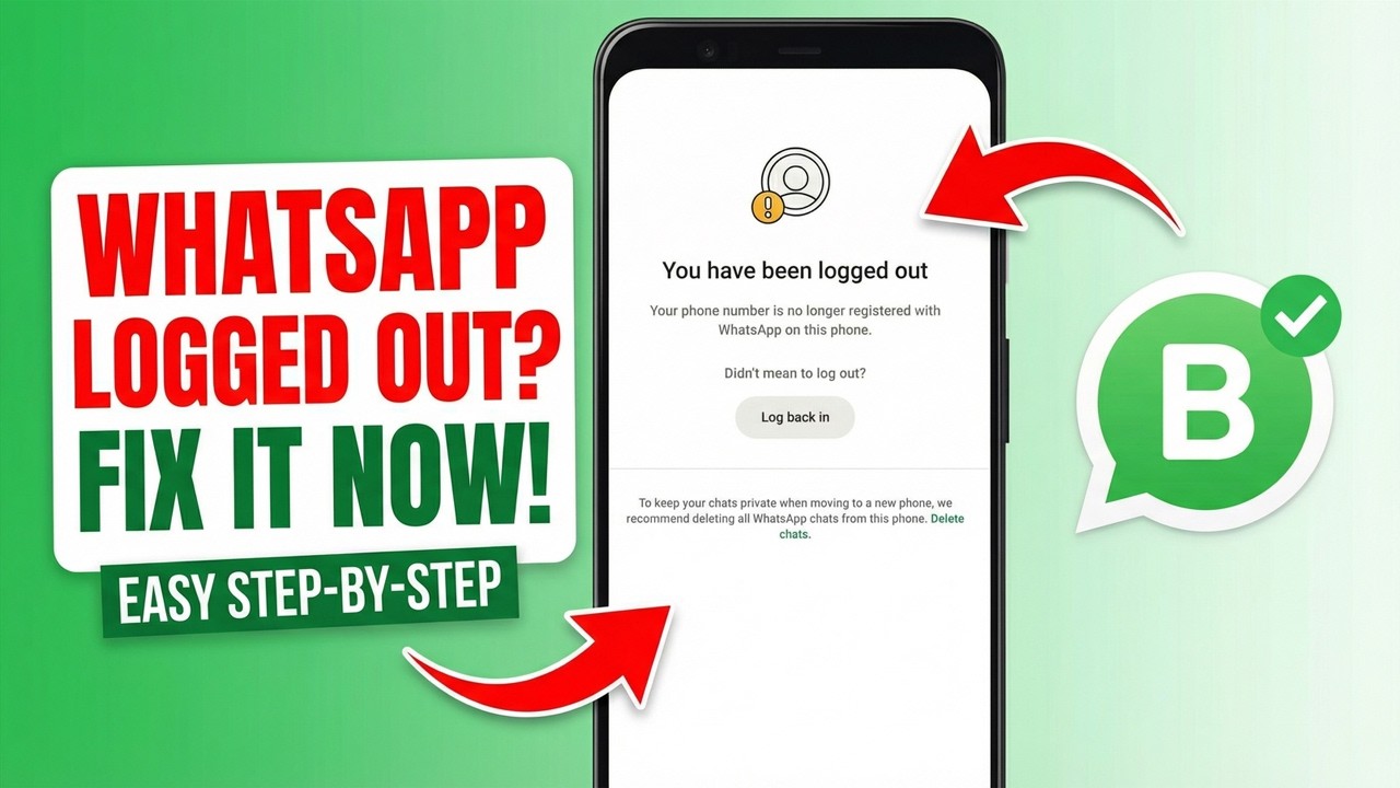 How to Fix You Have Been Logged Out on WhatsApp Business | WhatsApp Business Logged Out Problem