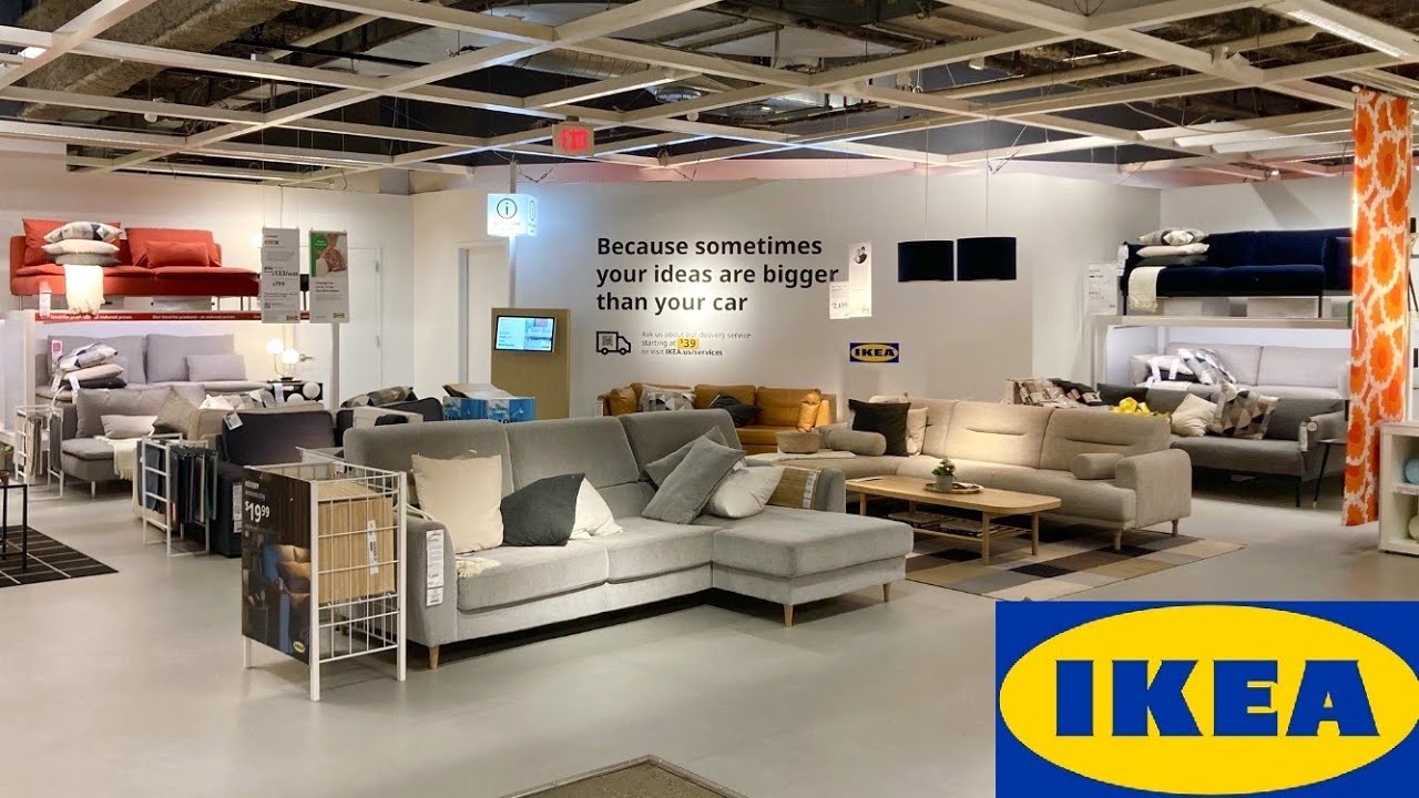 IKEA SHOP WITH ME FURNITURE SOFAS ARMCHAIRS DINING TABLES BEDS DECOR SHOPPING STORE WALK THROUGH